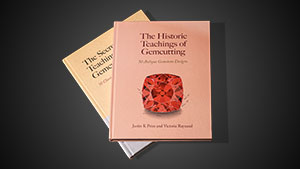 Image of two books, The Historic Teachings of Gemcutting and The Secret Teachings of Gemcutting