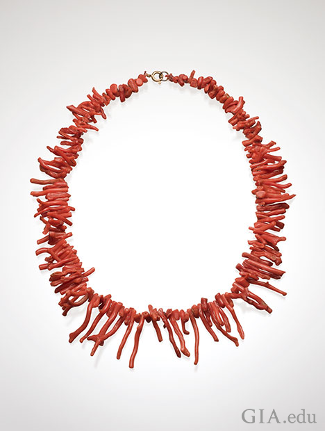 Mediterranean Sea Red Coral necklace. Courtesy of Dona Dirlam. Mediterranean Sea Red Coral necklace. Courtesy of Dona Dirlam.