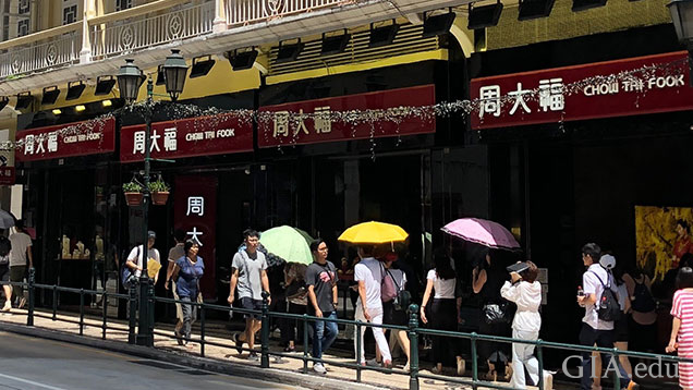 零售街场景。 零售街场景。
