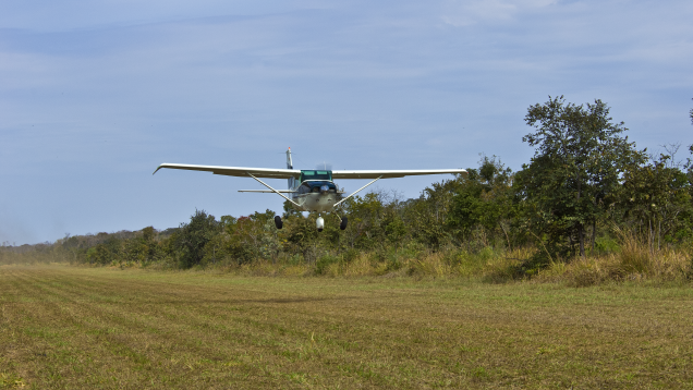 Aircraft Landing Near Anahi Mine