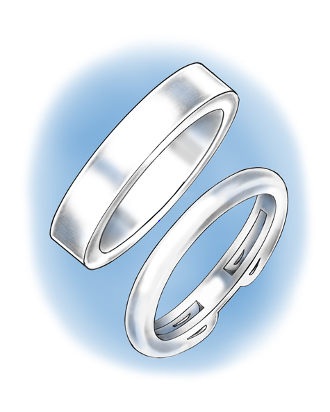 Learn how to evaluate the quality of a platinum ruthenium ring with diamonds in the shank that was sized down using a torch with these helpful illustrations and instructional video