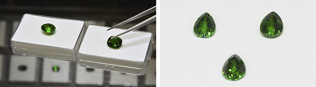Tsavorite garnets Tsavorite garnets