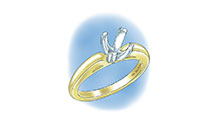Learn how to evaluate the quality of a platinum ruthenium peg setting installation into a 14K yellow gold mounting with these helpful illustrations and instructional video Learn how to evaluate the quality of a platinum ruthenium peg setting installation into a 14K yellow gold mounting with these helpful illustrations and instructional video