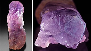 {Ametrine Optical Dishes: Windows into the Effects of Crystal Structure  Elise A. Skalwold and William A. Bassett , May 8, 2017} - image