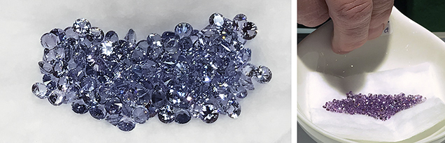 Small unheated spinel and sapphire exhibited by Madagascar Imports Small unheated spinel and sapphire exhibited by Madagascar Imports