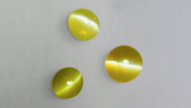 Cabochon cut Australian chrysoberyl