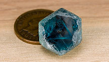 Rough sapphire after heating.