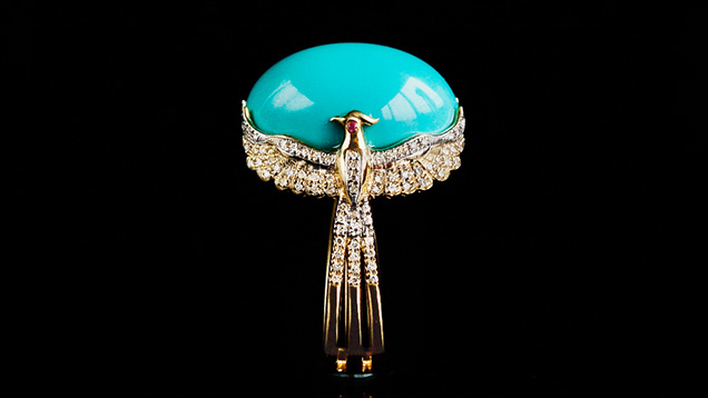 Ring with Neyshabur turquoise Ring with Neyshabur turquoise