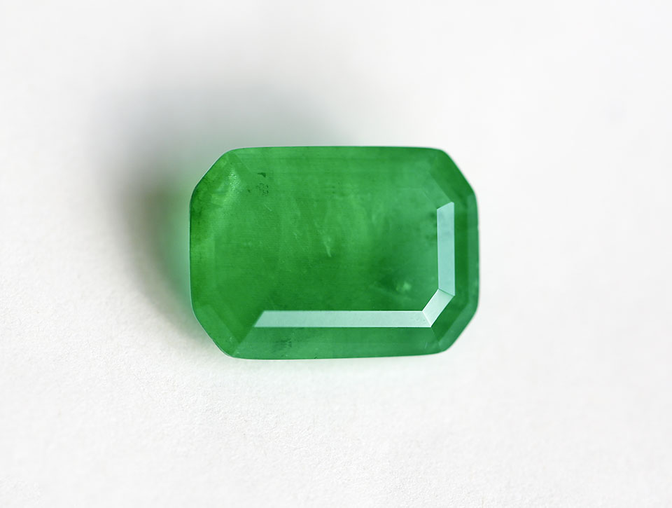 This suspected imitation was identified as a glass-and-quartz triplet. This suspected imitation was identified as a glass-and-quartz triplet.