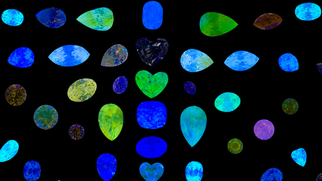 Photoluminescence in diamond