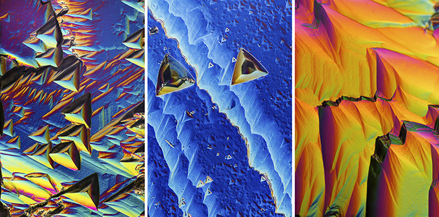 Surfaces of Yogo sapphires seen using differential interference contrast microscopy Surfaces of Yogo sapphires seen using differential interference contrast microscopy
