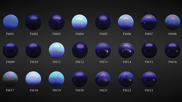 Fluorescence reactions of “Edison” Chinese freshwater cultured pearls Fluorescence reactions of “Edison” Chinese freshwater cultured pearls