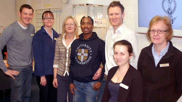 6. Nkosi poses with the team at Weston Beamor, a precious metal casting house located in Birmingham, UK. 6. Nkosi poses with the team at Weston Beamor, a precious metal casting house located in Birmingham, UK.
