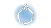 Learn how to evaluate the quality of a platinum ruthenium ring with no diamonds in the shank that was sized up using a torch with these helpful illustrations and instructional video.