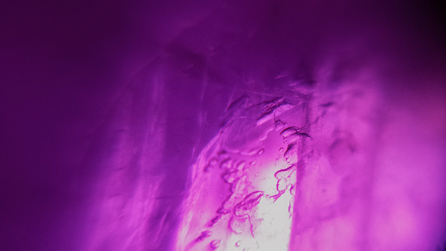 Ruby inclusions under Foldscope Ruby inclusions under Foldscope