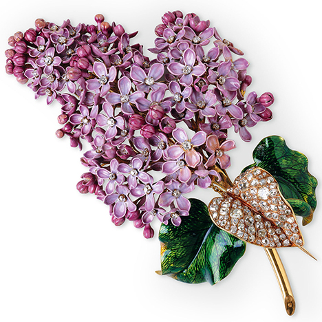 Lilac brooch