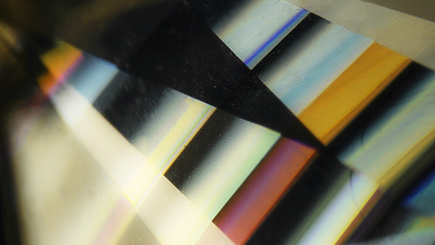 Colorful twinning planes seen in the faceted vlasovite. Colorful twinning planes seen in the faceted vlasovite.