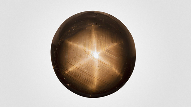 Large 75 ct black star sapphire for testing. Large 75 ct black star sapphire for testing.