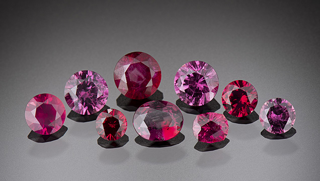 Rubies from Rock Creek, Montana. Rubies from Rock Creek, Montana.