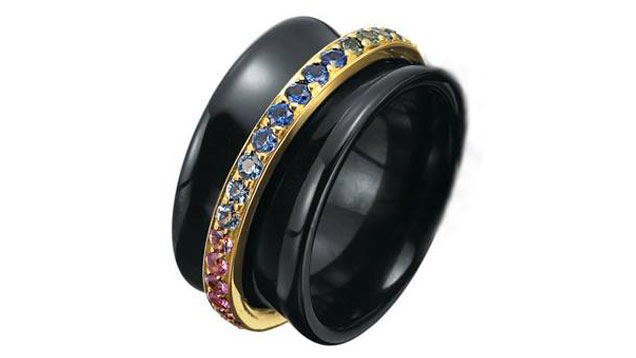 Ceramic Ring by Etienne Perret donated to the GIA Museum.