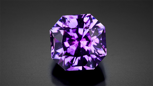 Notable large, unheated purple Montana sapphire. Notable large, unheated purple Montana sapphire.