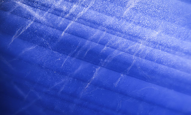 The Kashmir star sapphire contains wispy stringers and milky particle bands. The Kashmir star sapphire contains wispy stringers and milky particle bands.