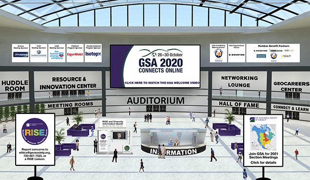 The 2020 GSA annual meeting was held virtually.