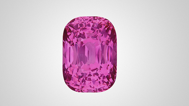 Pink sapphire from Mozambique.