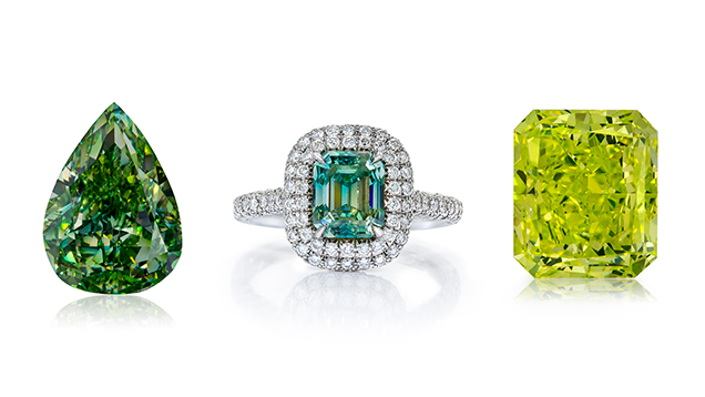 Two chameleon diamonds. Two chameleon diamonds.