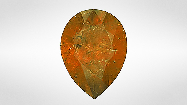 This is the first faceted parisite examined by GIA. This is the first faceted parisite examined by GIA.