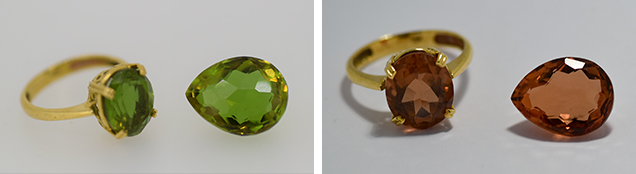 Glass imitations of Zultanite. Glass imitations of Zultanite.