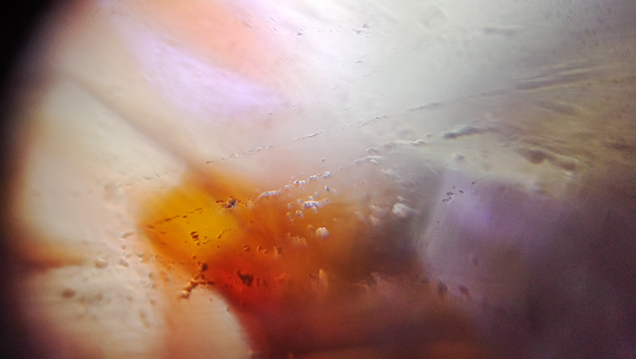 Quartz under Foldscope Quartz under Foldscope