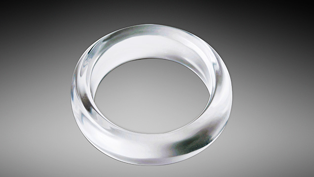 Synthetic quartz bangle examined in Bangkok. Synthetic quartz bangle examined in Bangkok.