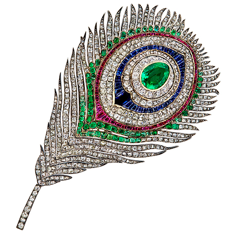 Plume de Paon Brooch.