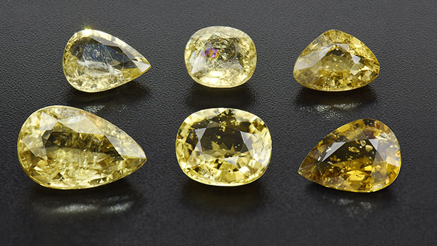 Dravite tourmalines from Mozambique featuring pyrite inclusions. Dravite tourmalines from Mozambique featuring pyrite inclusions.