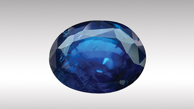 Quench-crackled blue synthetic spinel Quench-crackled blue synthetic spinel