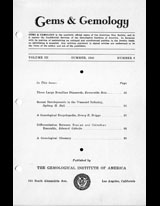 Gems & Gemology, Summer 1940, Vol. 3, No. 6