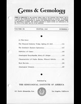 Gems & Gemology, Winter 1940, Vol. 3, No. 8