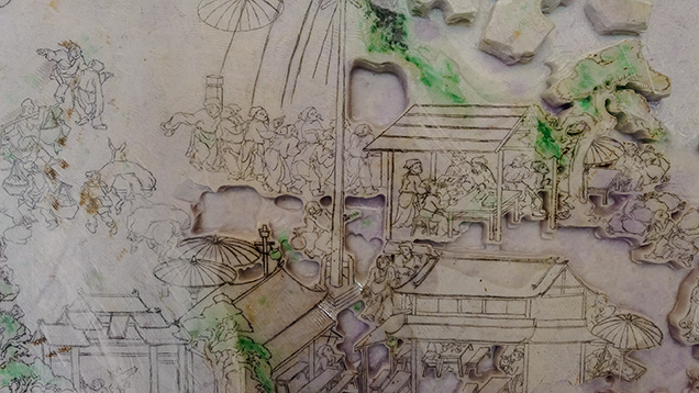 雕刻细节展现面部表情 雕刻细节展现面部表情