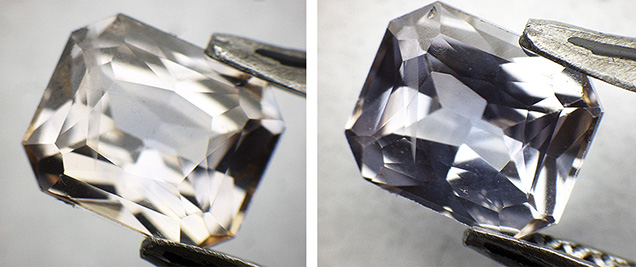 Sapphire reverts to original color