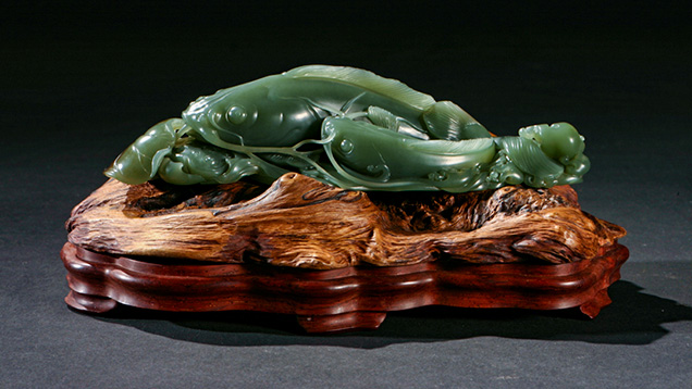 Nephrite Carvings. Nephrite carvings have been popular in China for centuries. Photo courtesy China Gems.