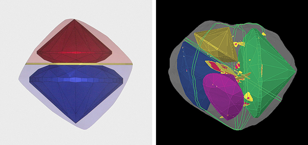 Computer-generated planning for diamond faceting Computer-generated planning for diamond faceting
