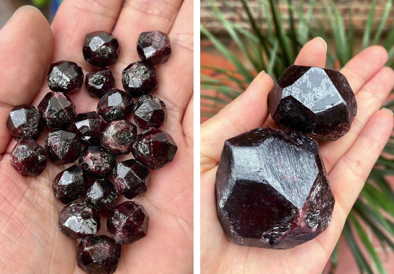 Almandine Garnet from Phu Tho, Vietnam