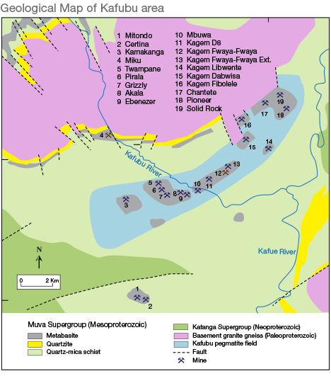Kafubu(卡夫布)地区地质图 Kafubu(卡夫布)地区地质图