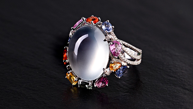 Transparent jadeite ring Transparent jadeite ring