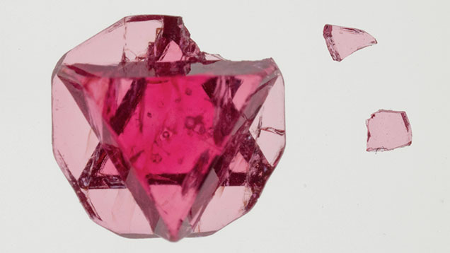 These thin crystals break easily These thin crystals break easily