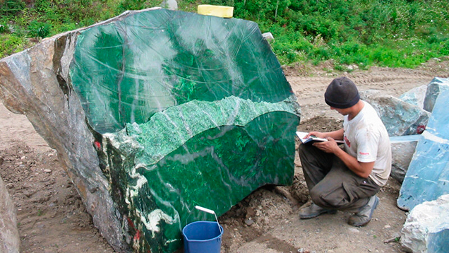 Polar Pride nephrite jade boulder Polar Pride nephrite jade boulder