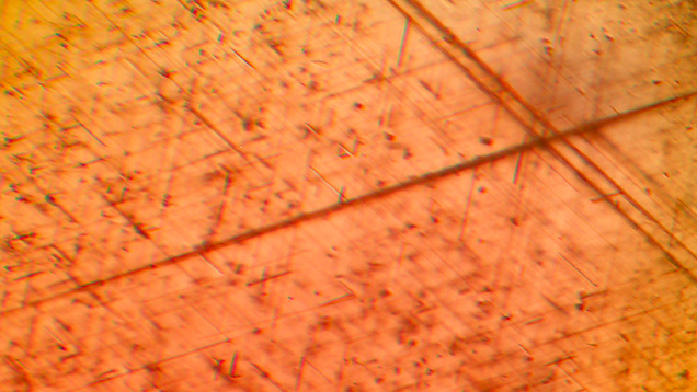 Network of rutile needles in purplish pink sapphire from Myanmar Network of rutile needles in purplish pink sapphire from Myanmar