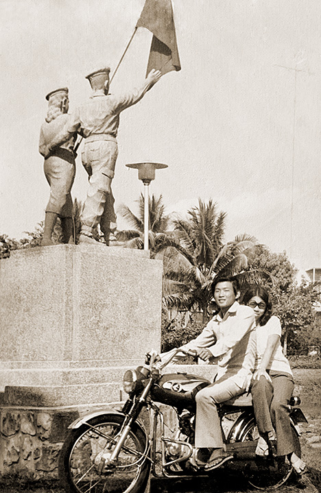 Figure 2. Ben and Molly Kho in Cambodia in the early 1970s. Courtesy of Ben Kho.