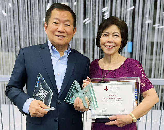 Figure 4. Ben and Molly Kho at the 2024 AGTA Spectrum Awards Gala held in Tucson, Arizona. Courtesy of Ben Kho.